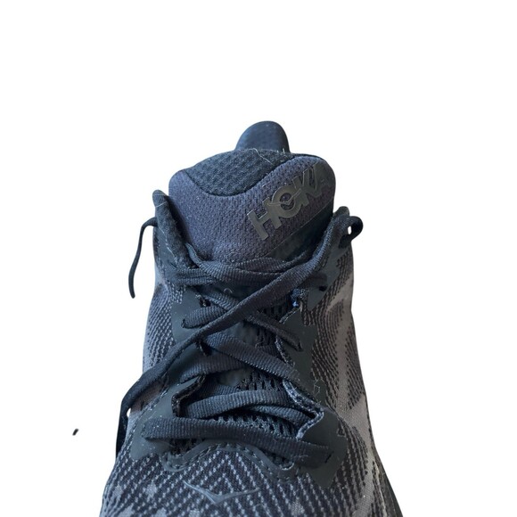 Hoka One Mens Clifton 9 Running Shoes 1132210 BBLC Triple Black Size 10 2E READ - Picture 7 of 13